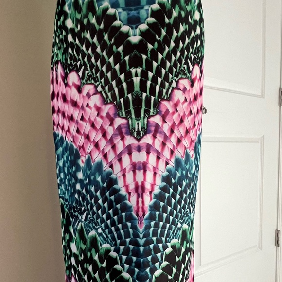 AFRM open back multicolor sleaveless mockneck dress size M - Picture 4 of 14